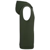 Sudadera con capucha sin mangas unisex