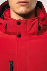 Parka softshell acolchada con capucha hombre