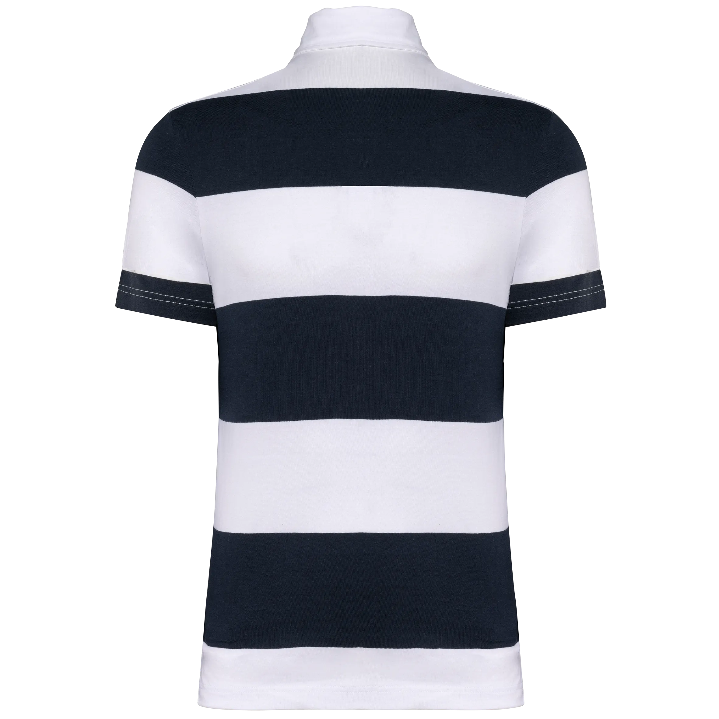 Polo a rayas manga corta unisex