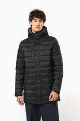 Parka ligera acolchada con capucha para hombre