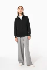 Chaqueta de felpa con cremallera mujer