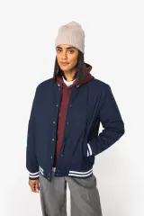 Cazadora tipo beisbolera con relleno unisex ecorresponsable
