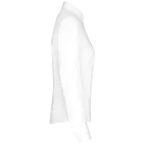 Camisa popelina manga larga mujer