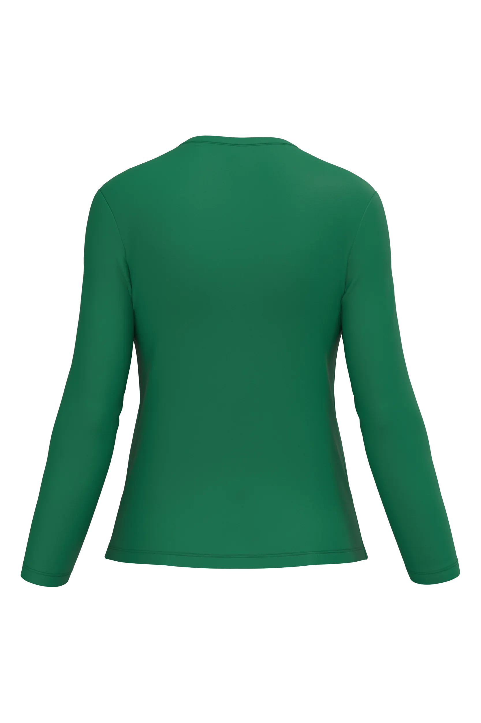 Camiseta manga larga y cuello de pico mujer