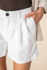 Short de lino mujer