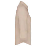 Camisa popelina de polialgodón manga 3/4 de fácil cuidado mujer