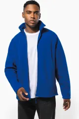 Chaqueta micropolar con cremallera y mangas raglán hombre