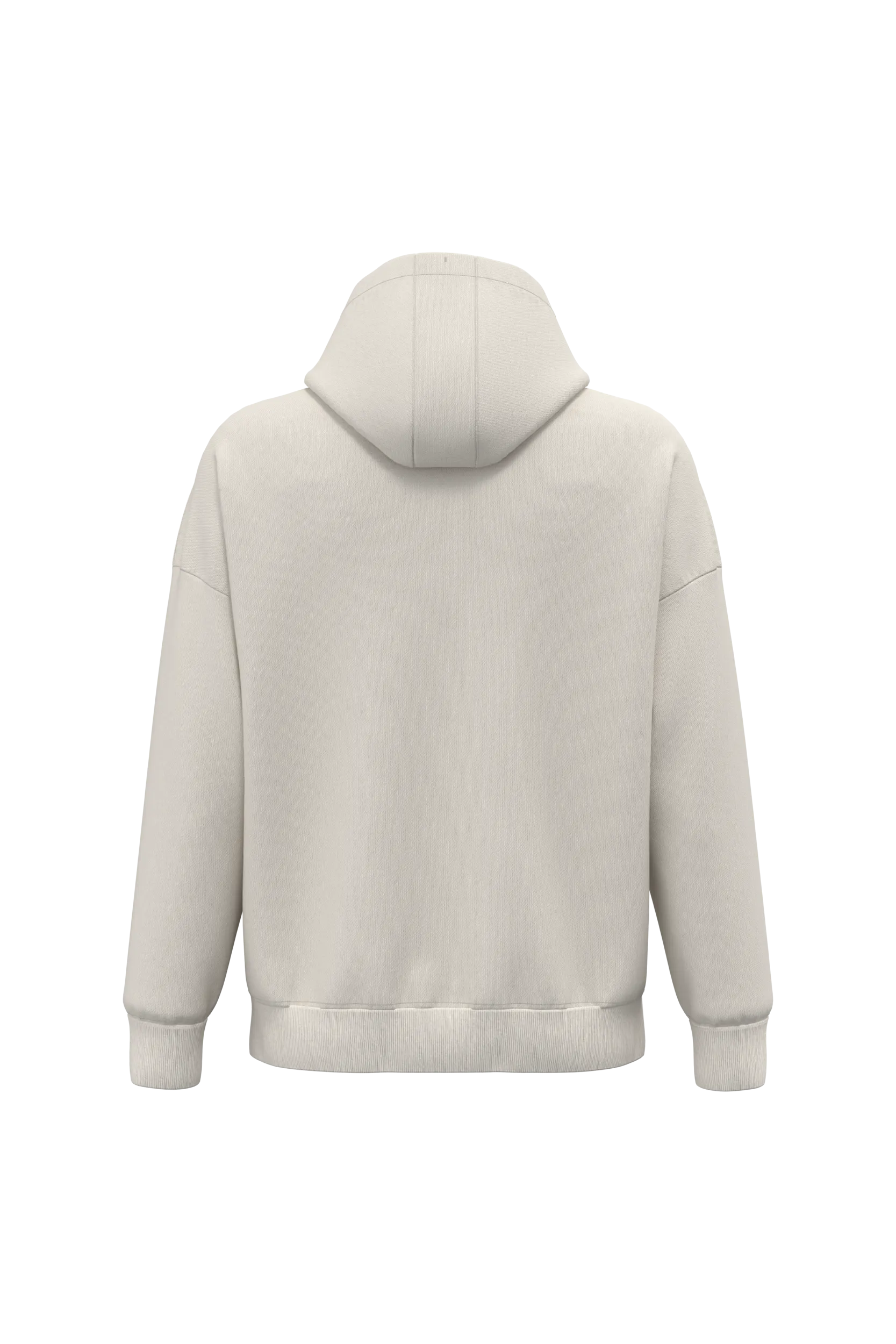 Sudadera sostenible con cremallera y capucha oversize unisex