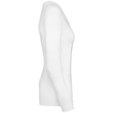 Camiseta Supima® cuello de pico manga larga mujer
