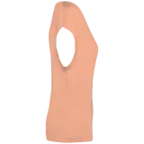 Camiseta ecorresponsable holgada con cuello de pico mujer