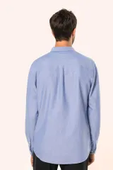 Camisa Oxford manga larga hombre