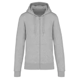 Sudadera con capucha y cremallera ecorresponsable hombre