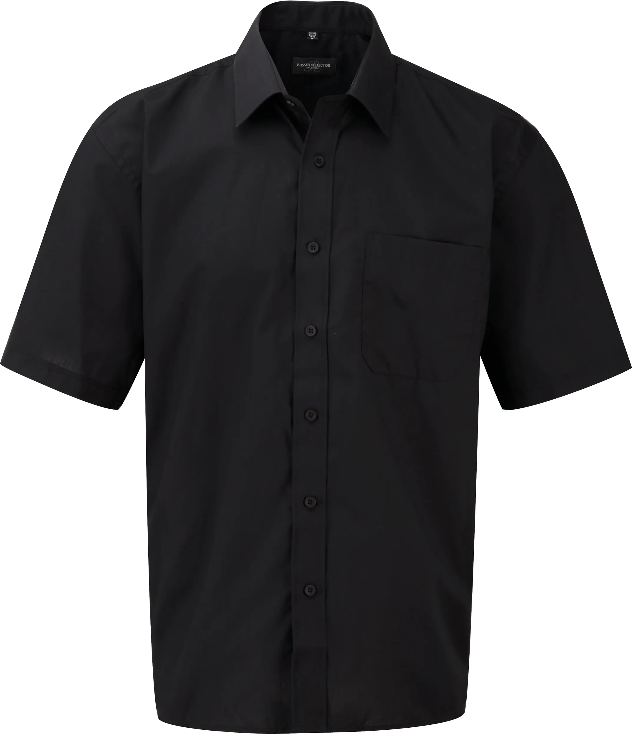 Camisa Popelina de polialgodón manga corta hombre