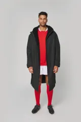 Parka larga con forro de sherpa unisex