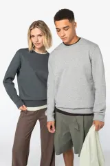 Sudadera ecorresponsable de cuello redondo unisex