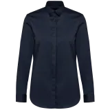 Camisa sarga manga larga mujer