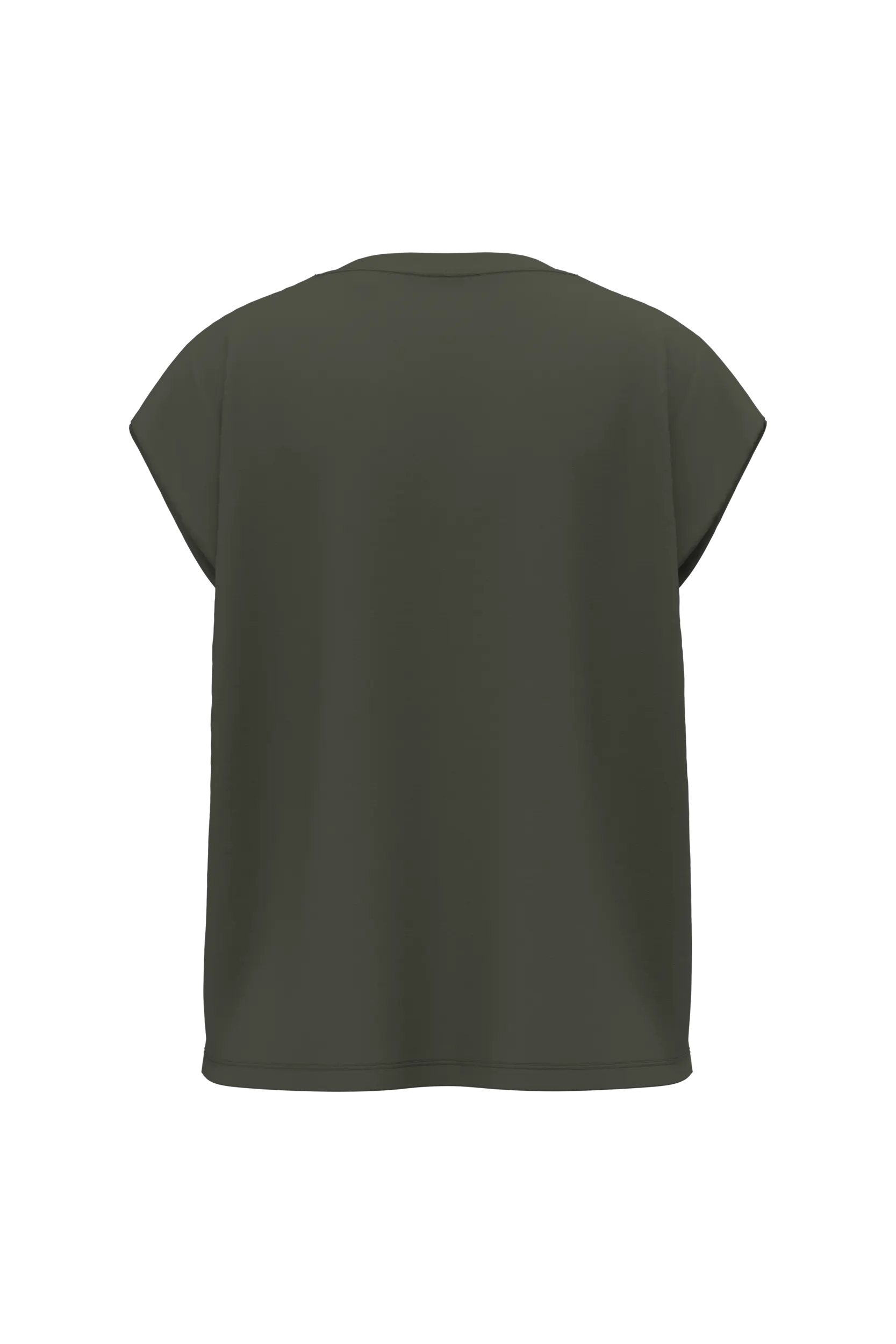 Camiseta de mujer eco-responsable sin mangas con hombreras