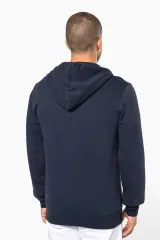 Sudadera con capucha y cremallera ecorresponsable hombre