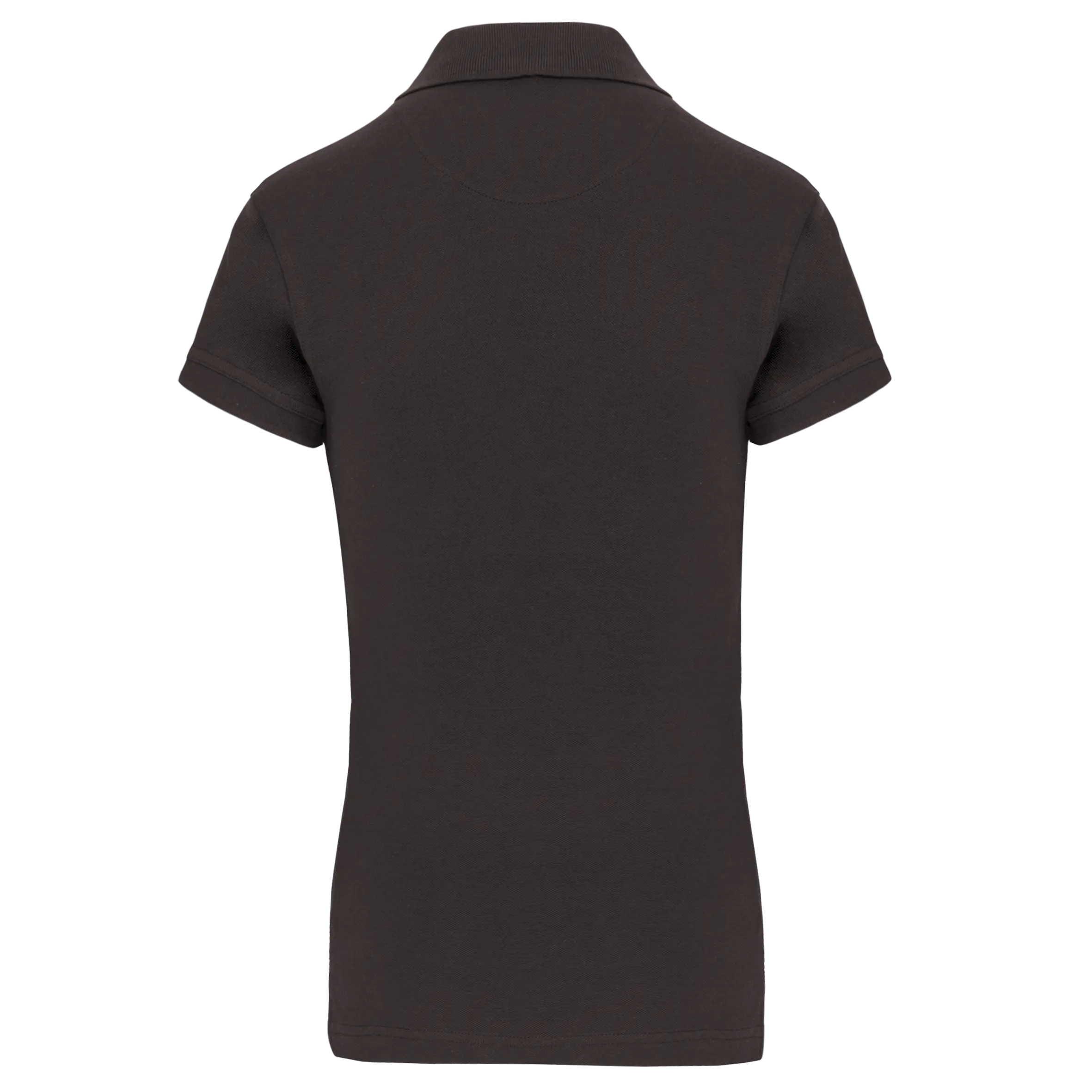 Polo de punto piqué manga corta mujer