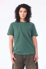 Camiseta de efecto lavado gruesa unisex