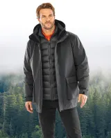 Chaqueta acolchada Ripstop reciclada 3 en 1