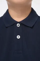 Polo ecorresponsable de punto piqué infantil