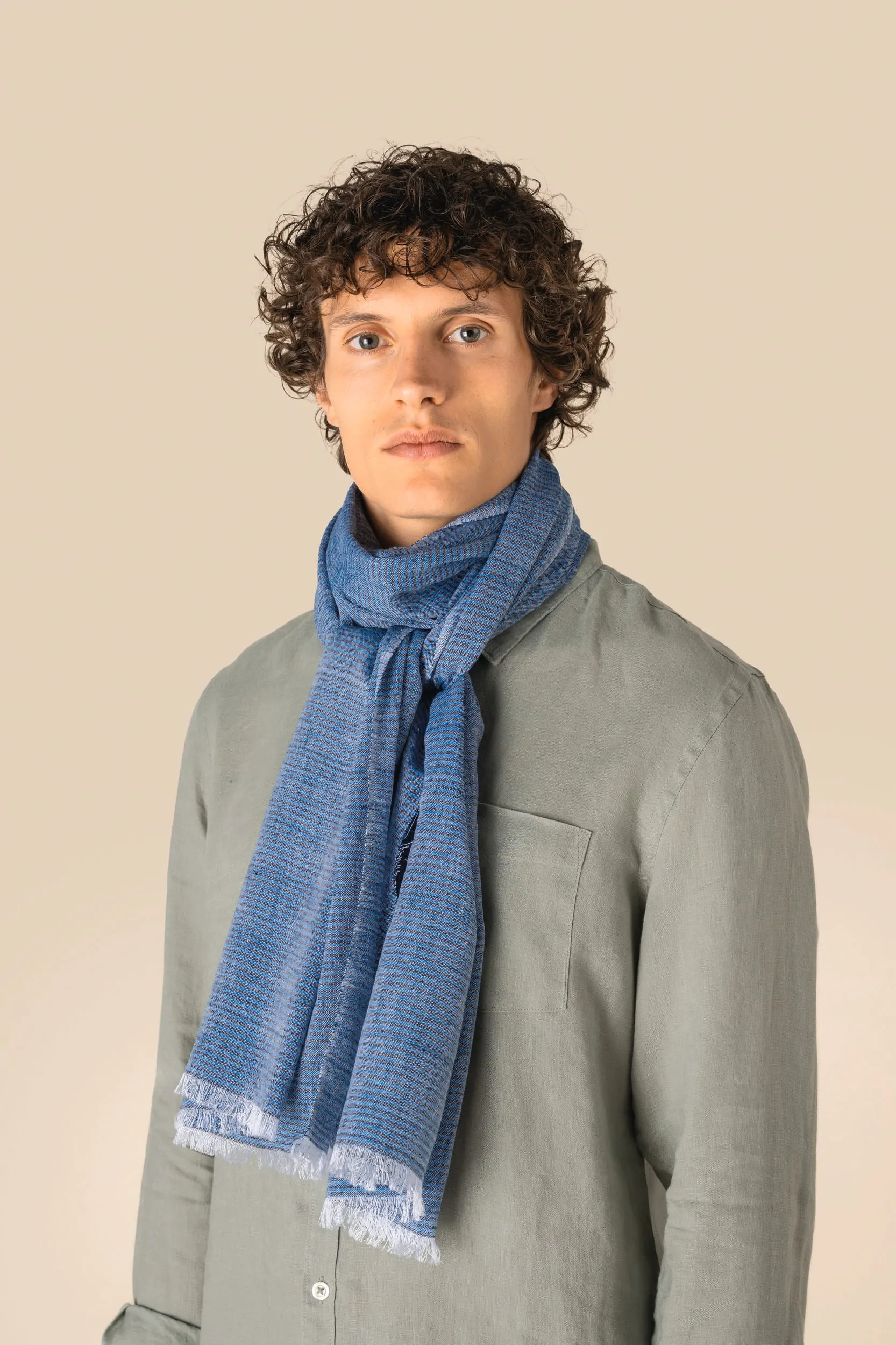 Fular con rayas unisex