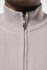 Chaqueta de punto con cremallera hombre