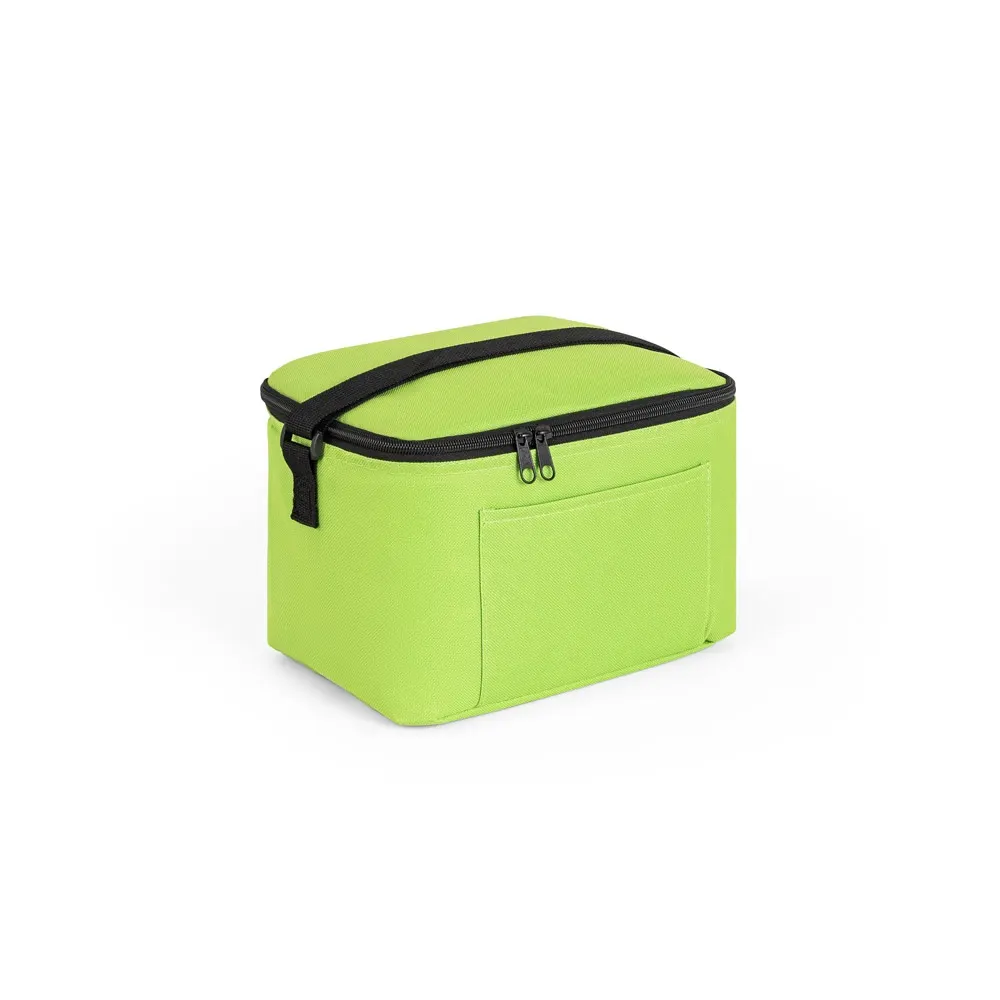 CANCUN. Bolsa térmica de poliéster reciclado 600D con correa de cincha ajustable 7 L