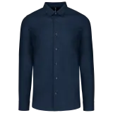 Camisa popelina manga larga hombre