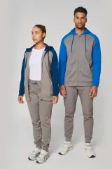 Chaqueta Bicolor con cremallera y capucha unisex
