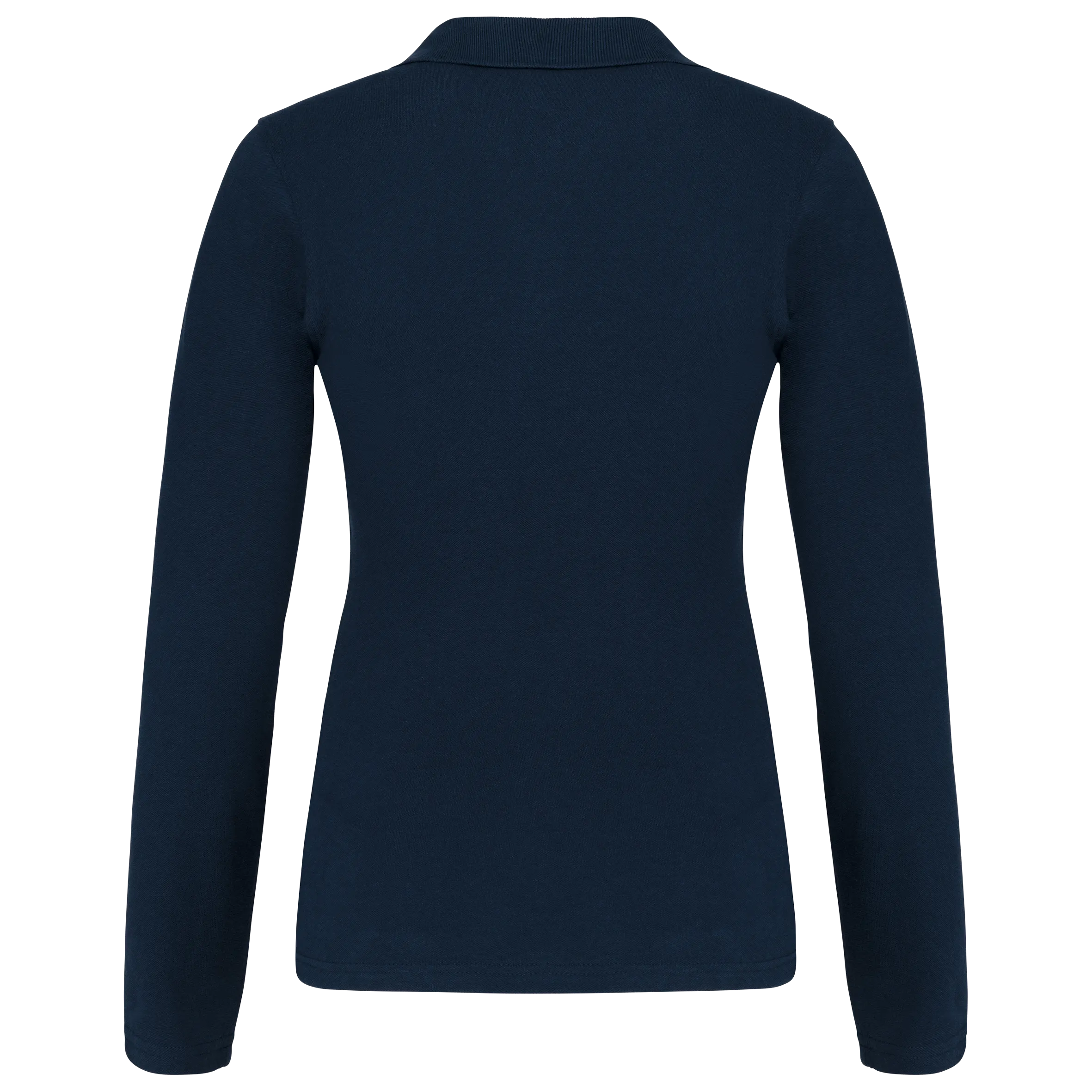 Polo piqué de manga larga de mujer