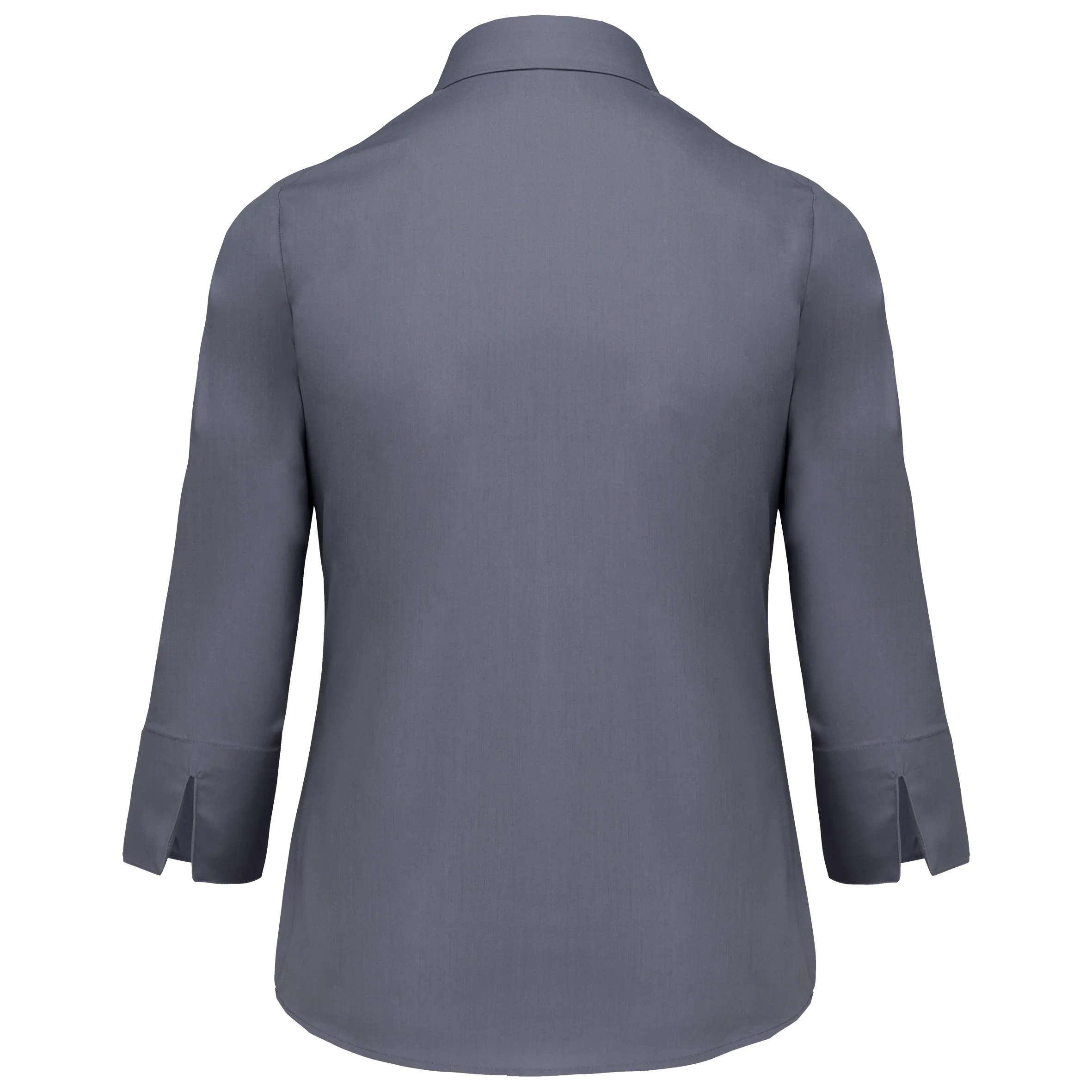 Camisa popelina de polialgodón manga 3/4 de fácil cuidado mujer