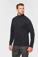 Chaqueta de felpa de algodón mangas raglán unisex