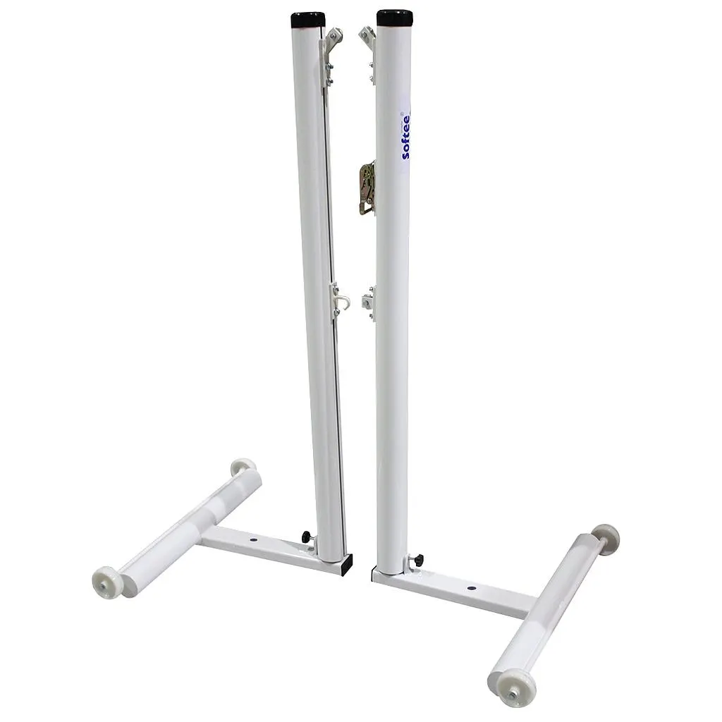 JUEGO DE 2 POSTES BÁDMINTON ALUMINIO DELUXE TUBO 90MM