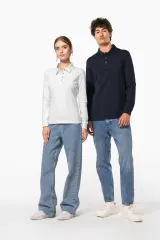 Polo jersey manga larga mujer
