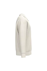 Sudadera ecorresponsable 1/4 cremallera cuello tipo polo y hombros caídos unisex
