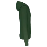 Sudadera con capucha y cremallera ecorresponsable hombre