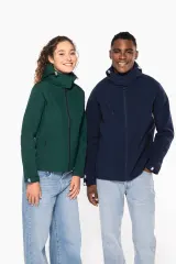 Chaqueta softshell con capucha extraíble mujer
