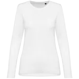 Camiseta Supima® cuello redondo manga larga mujer