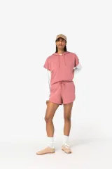 Sudadera ecorresponsable con capucha oversize sin mangas French Terry mujer