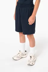 Pantalón corto multideporte de poliéster infantil