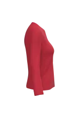 Camiseta manga larga y cuello redondo mujer