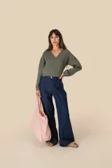 Blusa de lino mujer