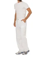 Pantalones tipo cargo con bragueta hombre