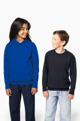 Sudadera reciclada cuello redondo infantil