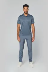 Polo interlock de manga corta hombre