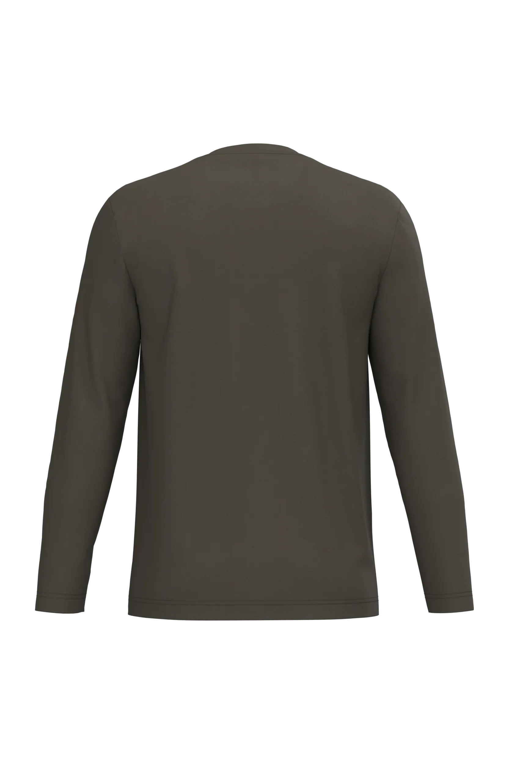 Camiseta maga larga y cuello redondo hombre