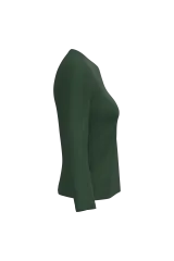 Camiseta manga larga y cuello redondo mujer