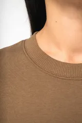Sudadera ecorresponsable cuello redondo oversize unisex